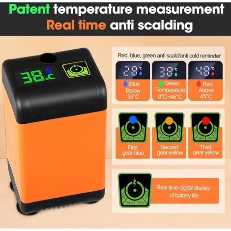 Douche De Camping Rechargeable 7800mAh – Pompe électrique Avec Affichage Température, Débit Réglable