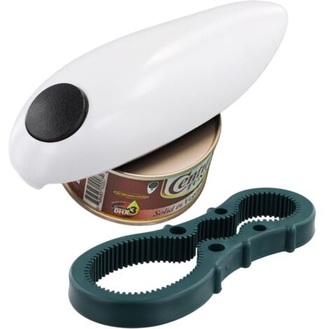 Bardusch - Ouvre-boîte électrique mains libres décapsuleur automatique one touch, arthrite, usage facile ergonomique sécuritaire rapide (1/4)