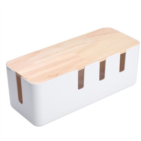 Bardusch - Boîte de rangement anti-poussière pour câbles et multiprises, idéale pour la maison ou le bureau. (1/5)