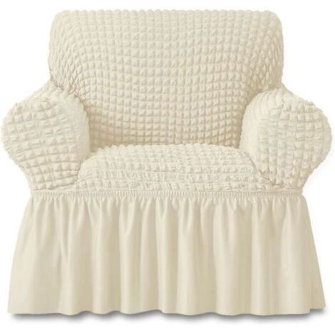 Bardusch - Housse de Canapé - 1 Places - - Durable - Haute élasticité - Taille S - Beige (1/4)