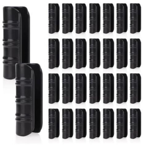 Bardusch - 100 PCS Jardin Bâtiments Tube Clip, Clips en Plastique pour Serre Film Clip Tube Serrage Connecteur Kit, pour Serre Bannière Cadre (1/4)