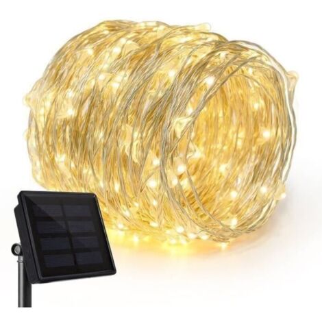 Bardusch - Guirlande lumineuse solaire - - 22m - 200 LEDs - Étanche - Énergie solaire (1/4)