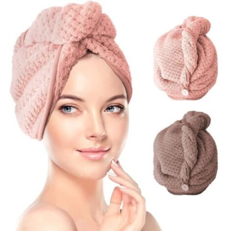 Bardusch - Serviette turban - - S0N2J0NKP2 - Microfibre - Sèche rapide - Marron (1/4)