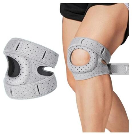 Bardusch - Genouillères OrthoRotule, Genouillère Ortho, Réglable Genouillères Ortho Rotule, pour les Coureurs,Tennis, Arthrite Rotule (Gris) (1/4)