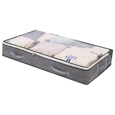 Bardusch - Housse de rangement - 2 pcs - 100x50x15 cm - fermeture Éclair - gris (1/4)