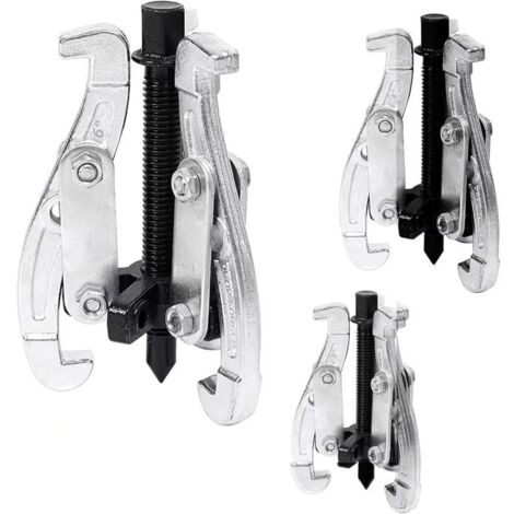 Bardusch - 3 Pièces Extracteurs de Roulement à 3 Mâchoires, Extracteur d'engrenage à 3 mâchoires, Tailles 75mm, 100mm, 150mm, Mâchoires Réversibles pour Démontage de Roulement, Poulie et Volant Moteur (1/5)