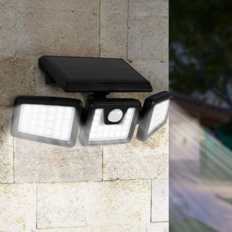 Bardusch - Projecteur solaire 3 têtes - - Blanc - Energie solaire - Détecteur de mouvement - LED - Contemporain (1/4)