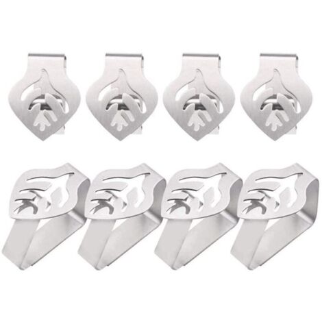 Bardusch - Pince nappe inox robuste, Noël/pique-nique/mariage/remise diplômes, extérieur/intérieur (1/4)