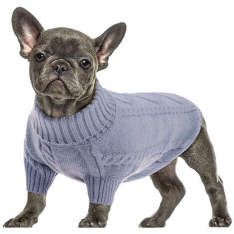 Bardusch - Pull chaud en maille unie, col roulé pour chien, vêtements d'automne/hiver pour animaux de compagnie (1/5)