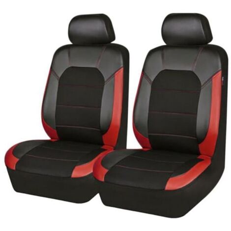Bardusch - Housse de siège auto - - Universelle - Cuir PU - 4Pcs - Rouge (1/4)
