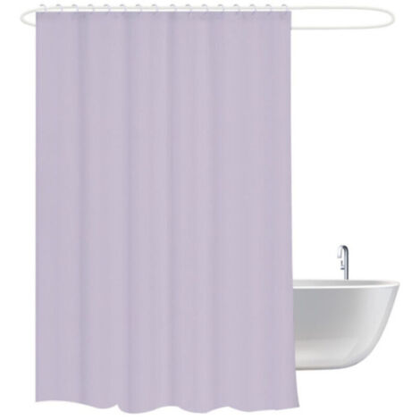 Bardusch - Doublure de rideau de douche en plastique PEVA Doublure de douche résistante à la moisissure avec 12 crochets (1/4)