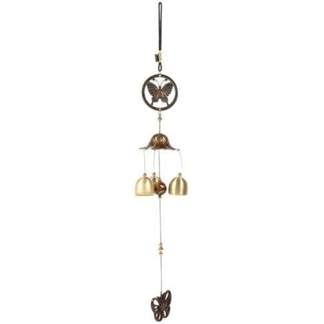Bardusch - Carillon éolien en métal en forme de papillon, cloches d\'église, carillons éoliens, décoration suspendue pour porte et fenêtre (1/4)