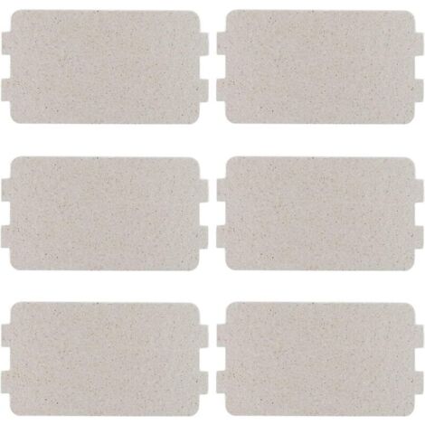Bardusch - Lot de 6 Plaque Mica Micro Ondes Pièces de Four à Micro-ondes Feuille de Mica Universelle Couverture de Guide d'ondes 117×64mm (1/4)