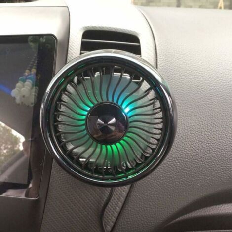 Bardusch - Ventilateur USB à prise d\'air, mini ventilateur électrique pour voiture Ventilateur d\'air de refroidissement puissant automatique (1/4)