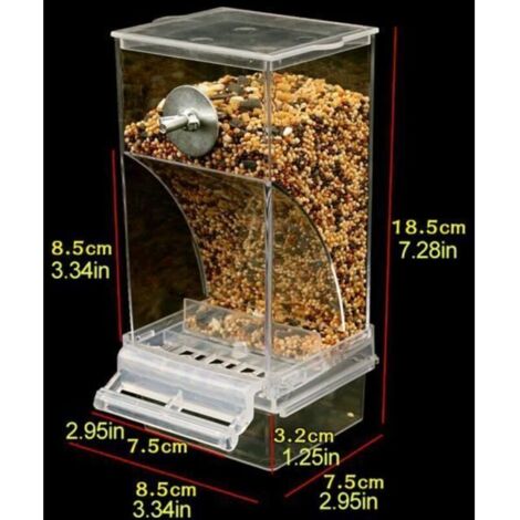 Bardusch - Mangeoire à oiseaux anti-éclaboussures Mangeoire Automatique pour Oiseaux, Accessoires de Cage à Oiseaux animalerie soin (1/4)