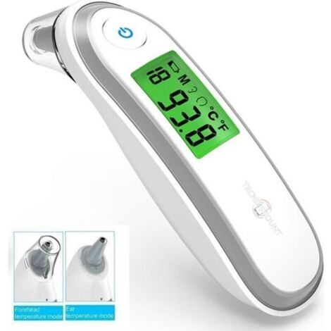 Bardusch - Thermomètre infrarouge électronique adulte auriculaire thermomètre infrarouge mesure de température tricolore sûre et précise (1/4)