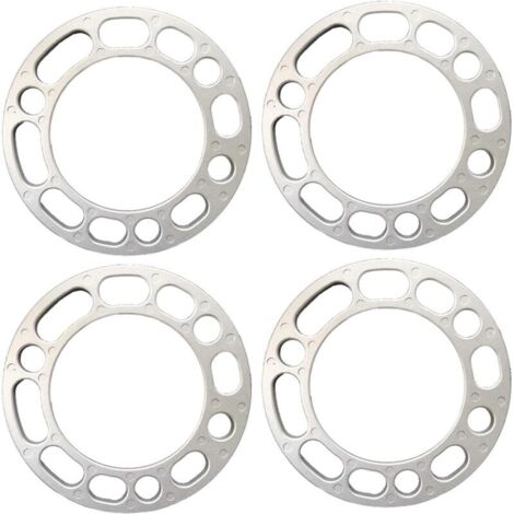 Bardusch - Lot de 4 entretoises de roue de voiture, 6 trous - Rondelles d'écartement universelles - Rondelles d'écartement en alliage d'aluminium (6 mm) (1/5)