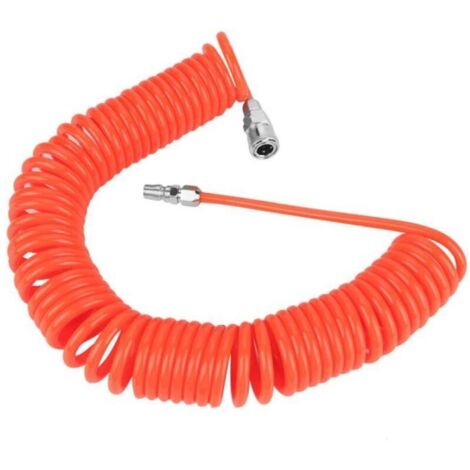 Bardusch - Tuyau d\'air 8mm 5mm, Tuyau d\'air de recul, Tuyau flexible de compresseur d\'air en PU, pour pompe de compresseur d\'air 9m rouge (1/4)