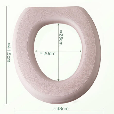 Bardusch-Coussinet de siège de toilette autocollant, doux et universel, avec design auto-adhésif pour salle de bain (1/5)