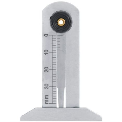 Bardusch-Jauge de Profondeur de Bande de Roulement de Pneu de Poche en Acier Inoxydable 0-30 Mm avec Tige de Mesure, pour Motifs Antidérapants sur Diverses Bandes de Roulement de Pneu (1/5)