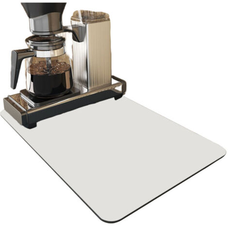 Bardusch-Tapis de bar à café 30 x 48 cm pour accessoires et organisation de votre coin café, tapis essuie-vaisselle anti-taches et anti-absorption pour plan de travail, joli tapis décoratif pour machi (1/5)