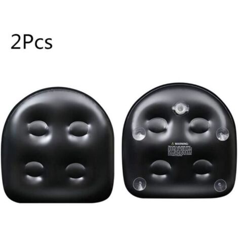 Bardusch-Coussin rehausseur de Spa avec Ventouse - Accessoire de Spa - Réglable - Noir (1/4)