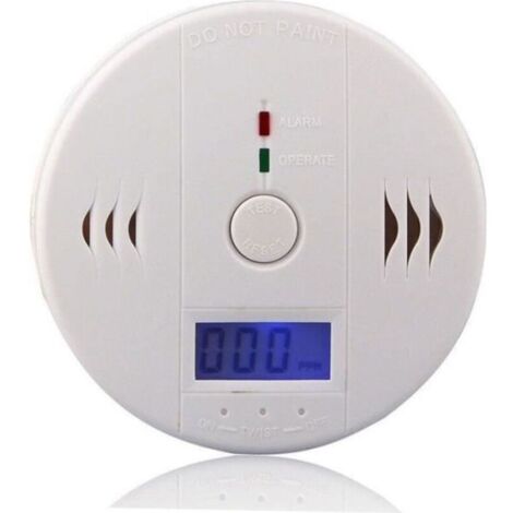 Bardusch-Détecteur de monoxyde de carbone -  - LCD CO - Alimentation sans fil - Sensibilité 50ppm - Blanc (1/4)