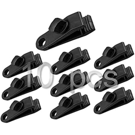 Bardusch-Pince à Bâche - Non spécifié - 10Pcs - Résistantes - Faciles à utiliser - Pour tentes et auvents (1/4)