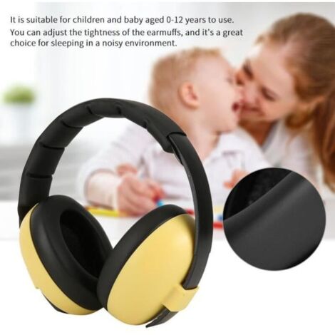 Bardusch-Casque anti-bruit bébé - - Jaune - Réduction de 22 db - Confortable et sûr (1/4)