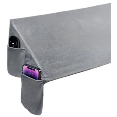 Bardusch-Coussin cale-tête de lit, coussin de soutien combleur d'espace entre le matelas et le lit, coussin de tête de lit Queen pour un confort dorsal optimal (1/5)