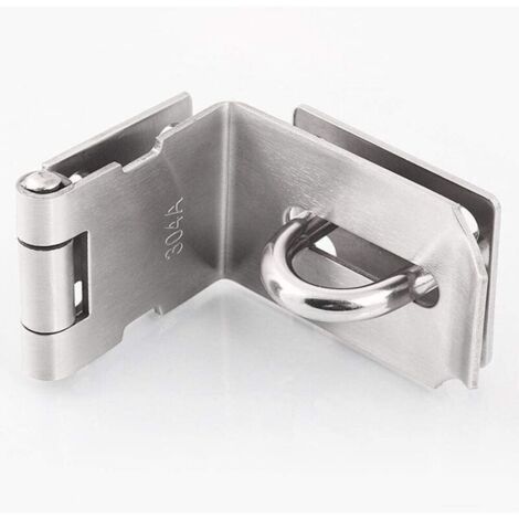 Bardusch-Serrure de porte à 90 degrés, serrure de porte de jardin en acier inoxydable, serrure de porte de chambre à coucher sécurité supplémentaire, serrure de porte serrure de porte, abri de porte p (1/4)