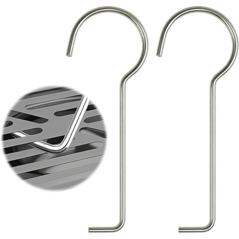 Bardusch-2 Pièces Clés de Vidange en Acier Inoxydable, Vidange Levage Crochet pour Caniveau de Douche, Crochets de Nettoyage pour Canalisations d'évier de Cuisine (1/4)