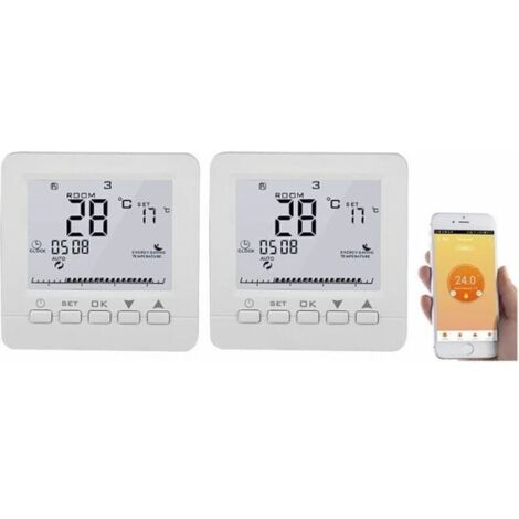 Bardusch-Thermostats connectés - - Chauffage au sol - Lot de 2 - Commande vocale - Programmable (1/4)