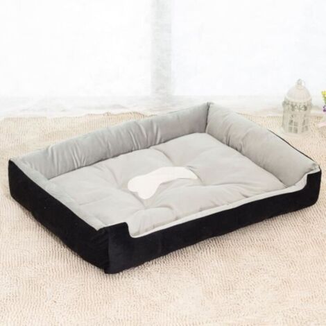 Bardusch-Panier, Lit, Coussin, Canapé pour Chien Lavable résistant avec Coussin déhoussable pour Chien Chat Animaux (XL, 907015cm, Noir) (1/4)