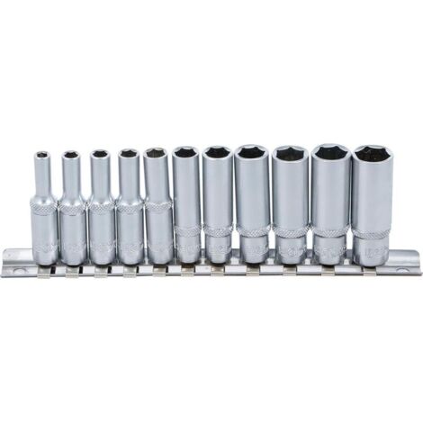 Bardusch-Jeu de douilles, six pans, longues 6,3 mm (1/4") 4-13 mm 11 pièces (1/4)