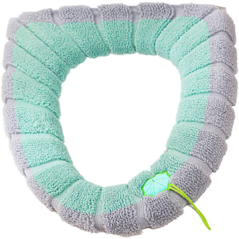 Bardusch-Housse de toilette épaisse, extensible et lavable, compatible avec tous les sièges de toilette ovales./ (1/4)