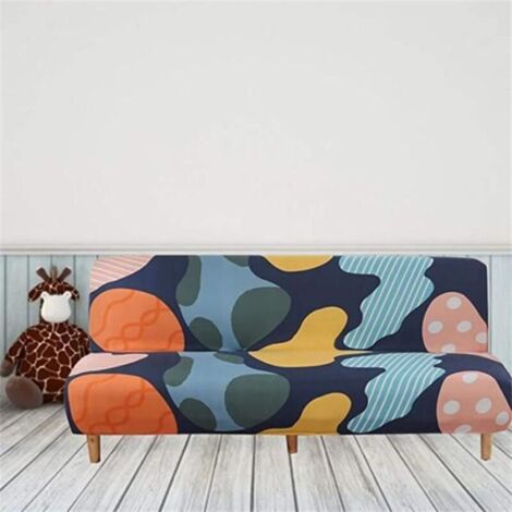 Bardusch-XJYDNCG -Housse Clic Clac Elastique - Confortable Housse Canapé Salon Couverture de Imprimé - 160-190 CM(2) (1/4)