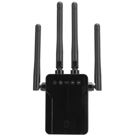 Bardusch-Répéteur Sans Fil Amplificateur d'Extension de Réseau de Signal WiFi Bibande Noir 100‑240V (1/4)