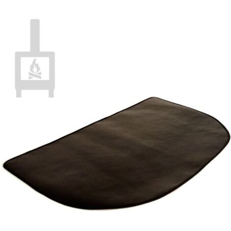 Bardusch – Tapis ignifuge semi-circulaire 102x50cm – Protection thermique pour cheminée et barbecue – Matériau résistant à la chaleur (1/4)