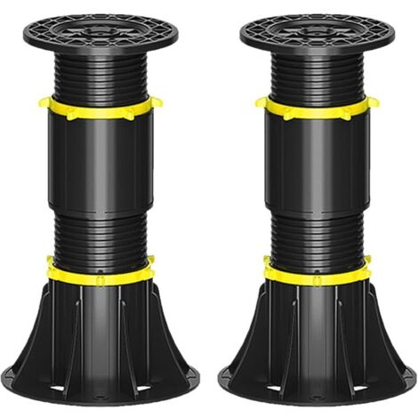 Bardusch 2 Pieds de Support de lit réglables en Hauteur 21-34cm, Pieds de Support de Latte au Centre du lit Remplacement des Pieds de Support de Cadre de lit réglable, adapté aux Cadres de lit (1/4)