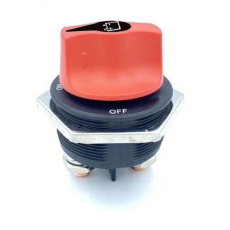 Bardusch Coupe-Batterie Interrupteur d'isolateur de Batterie de Voiture,Commutateur Isolateur Batterie,Max 32V 300A CONT 450A INT Interrupteurs de Batterie pour Bateau RV Marine Yacht Moto Véhicules (1/5)
