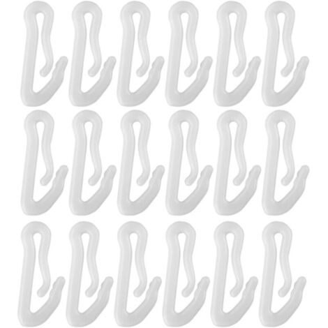 Bardusch 100 pièces Crochets Plastiques pour Film de Serre Clips Fixation Robustes pour Toile Ombrage Jardin Crochets Suspension Résistants Aux Intempéries Installation Rapide et Réglage (1/5)