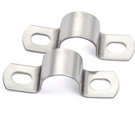 Bardusch A 10 Pcs U-Collier de Serrage Tuyau Robustes Ø20 mm, Collier de Fixation Inox - Tuyau Pour Fixation/Attache Tube (1/5)