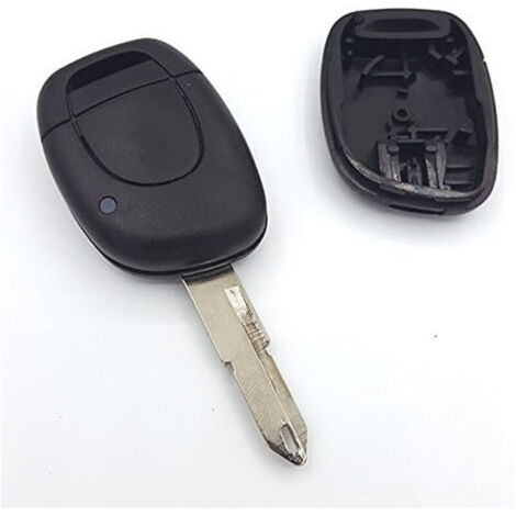 Bardusch Coque de clé Compatible avec Renault Twingo Clio Kangoo Espace Laguna Megane Master 1 Bouton n°1 (1/4)