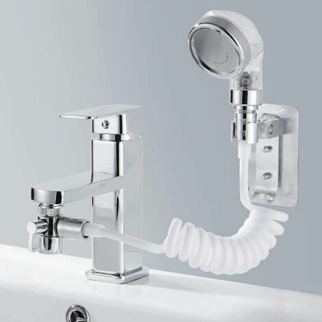 Bardusch Douchette pour évier, ensemble de pommeau de douche externe pour évier, douchette à connecteur rapide, tuyau détachable, pour shampoing, baignoire pour bébé, lavage pour animaux de compagnie (1/5)