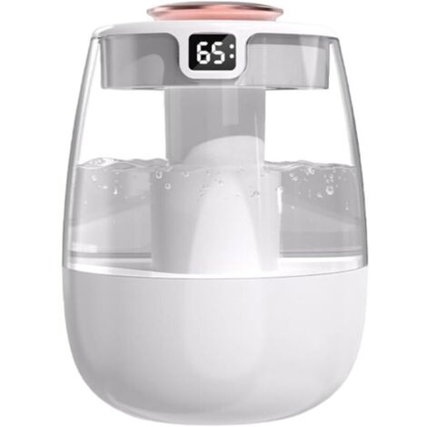 Bardusch 1 Pcs Humidificateur d'air Top-Fill, Humidificateur Brume USB, 20dB 3 Modes, Humidificateur Chambre avec Affichage de la Température pour Plantes, Bureau, Voiture, Chambre à Coucher (1/5)