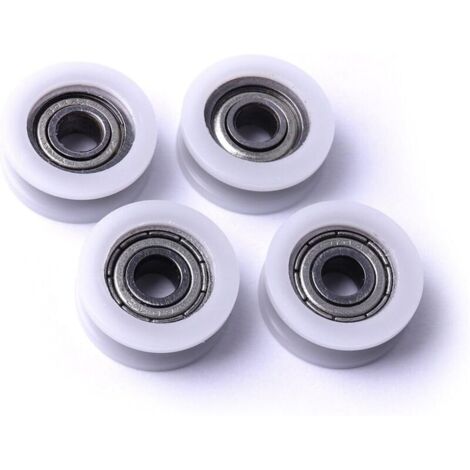 Bardusch roulettes rainurées en nylon, pour poteaux d'angle de portail coulissant, tiroirs, 23,9 x 5,9 (1/4)