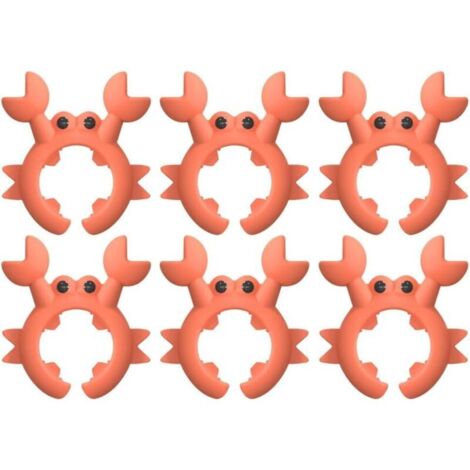 Bardusch Support de Spatule a Crabe 6 Pièces,Support de Spatule en Silicone Anti-brûlure et Anti-débordement pour Plupart des Poignées de Casseroles,Fourchettes,Spatules (1/5)