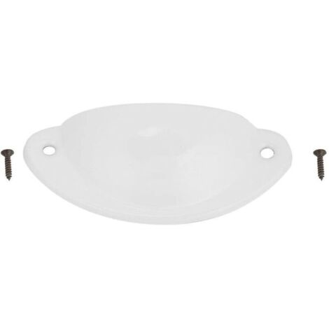 Bardusch 10 PCS Poignée de Coquille Vintage Tiroir Poignées Vintage Décoratif Forme De La Forme Poignée Pull Poignées Rétro Boutons En Métal pour Armoires De Cuisine Placard Meubles Tiroir Meuble(blan (1/5)