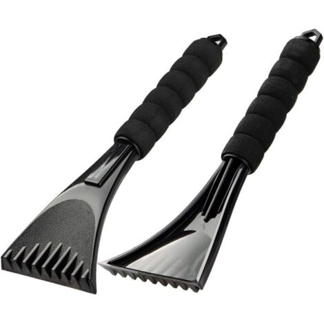 Bardusch Grattoir Pare Brise Voiture 2 en 1 Raclette Voiture Givre avec Poignée Antidérapante Grattoir Voiture Givre Outil de Dégel et de Déneigement pour Pare-Brise et Fenêtre (1/5)